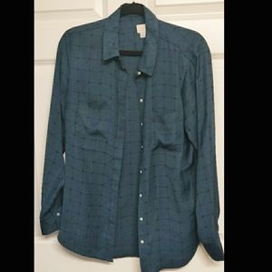 Button-Down Shirt - Dark Green